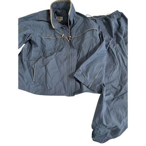 Women's XL Vital Zone Windbreaker Blue Track Suit Jacket And Pants